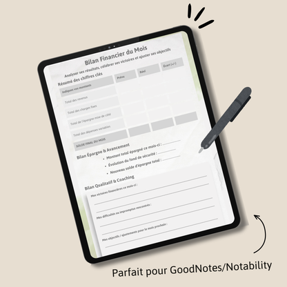 Mon Cahier de Budget & Objectifs de Vie (PDF Imprimable & Digital)